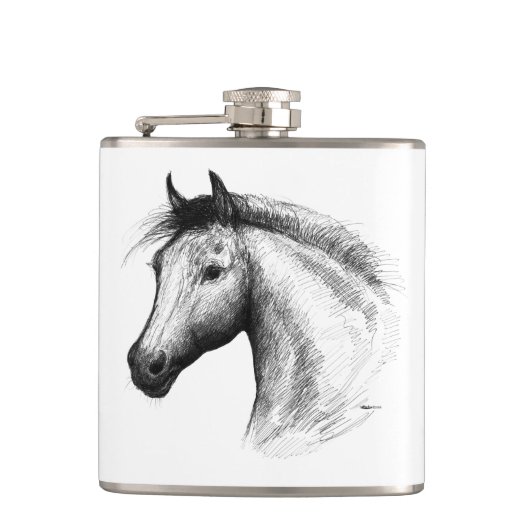 Flasques Horse : White (Devant)