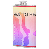 Flasques Hot Heads, JE NE VEUX PAS L'ENTENDRE (Gauche)