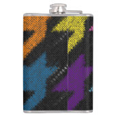 Flasques Houndstooth : imitation de toile brute. (Dos)
