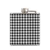 Flasques Houndstooth noir et blanc par Shirley Taylor (Dos)