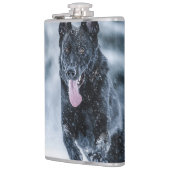 Flasques Housse de couette Black German Shepherd dans la ne (Gauche)