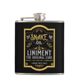 Flasques Huile de serpent blanc sauvage de Cowboy