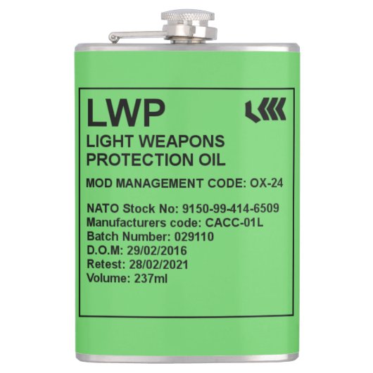 Flasques Huile LWP 8oz Tin (Devant)