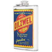 Flasques HUILE MOTEUR vintage OILZWEL (Gauche)