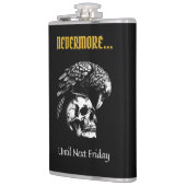 Flasques Humour gothique avec corbeau et crâne (Gauche)