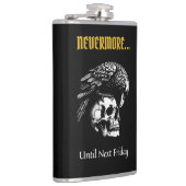 Flasques Humour gothique avec corbeau et crâne (Droite)