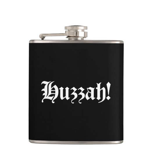 Flasques Huzzah ! {Typographie médiévale} (Devant)