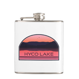 Flasques Hyco Lake North Carolina Red Sunrise