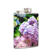 Flasques Hydrangea garden, rose, bleu, purple floral (Droite)