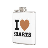 Flasques I Heart Sharts Funny Graphic (Gauche)