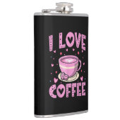 Flasques I Love Café - Drôle Boisson Café Café Café Café Ad (Droite)
