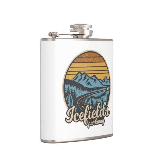 Flasques Icefields Parcours Alberta Canada Retro (Droite)