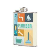 Flasques Iconique de plombier professionnel (Gauche)