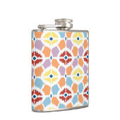 Flasques Ikat coloré de diamants géométrique (Droite)