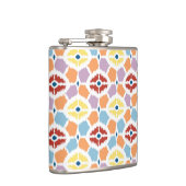Flasques Ikat coloré de diamants géométrique (Droite)