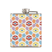 Flasques Ikat coloré de diamants géométrique (Dos)
