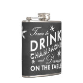 Flasques Il est temps de boire du Champagne Chalkboard Holi (Droite)