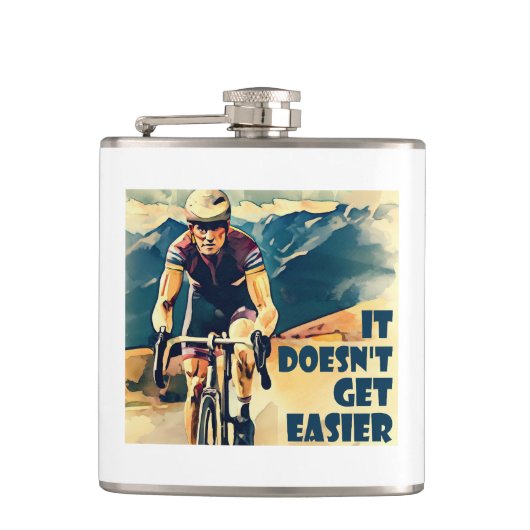 Flasques Il ne devient pas plus facile de faire du vélo (Devant)