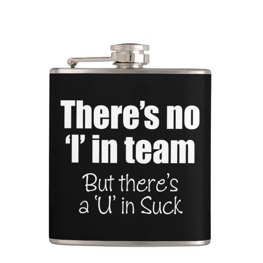 Flasques Il n'y a pas de 'I' dans Team Flask (Devant)