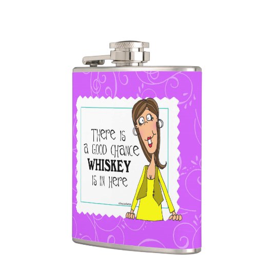Flasques Il y a un bon whiskey d'occasion est dedans ici (Gauche)
