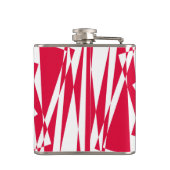 Flasques Illusion abstraite rouge blanc (Dos)