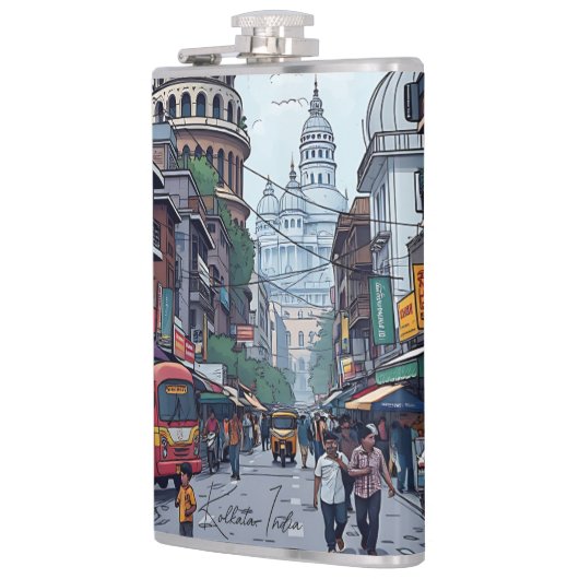 Flasques Illustration Ai de Calcutta, Inde (Gauche)