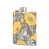 Flasques Illustration Art Nouveau Poppy Fleur Jaune (Gauche)