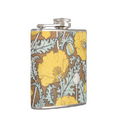 Flasques Illustration Art Nouveau Poppy Fleur Jaune (Droite)
