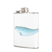 Flasques Illustration bleue de Narwhal (Gauche)