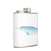 Flasques Illustration bleue de Narwhal (Droite)