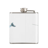 Flasques Illustration bleue de Narwhal (Dos)