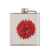 Flasques Illustration de l'aquarelle rouge Dahlia (Dos)