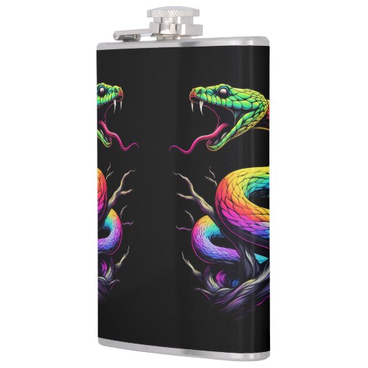 Flasques Illustration de serpent coloré (Gauche)