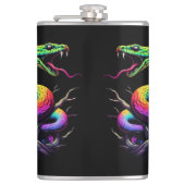 Flasques Illustration de serpent coloré (Devant)