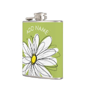 Flasques Illustration florale Daisy tendance - chaux et jau (Gauche)