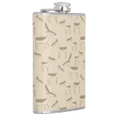 Flasques Illustration moderne de cerf Motif beige (Droite)