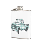 Flasques Illustration vintage de camion (Gauche)