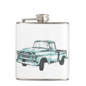 Flasques Illustration vintage de camion (Devant)