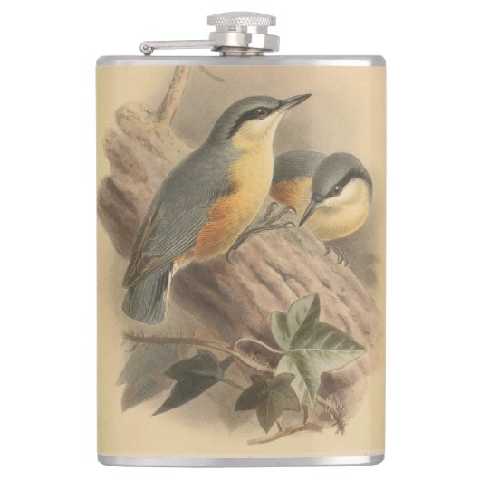 Flasques Illustration vintage de Nuthatch (Devant)
