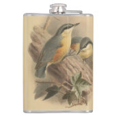 Flasques Illustration vintage de Nuthatch (Dos)