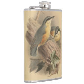 Flasques Illustration vintage de sittelle (Droite)