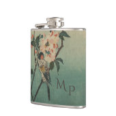 Flasques Illustration vintage d'oiseaux et de fleurs (Gauche)