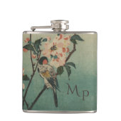 Flasques Illustration vintage d'oiseaux et de fleurs (Devant)