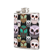 Flasques Illustrations de hiboux mignons motif (Gauche)