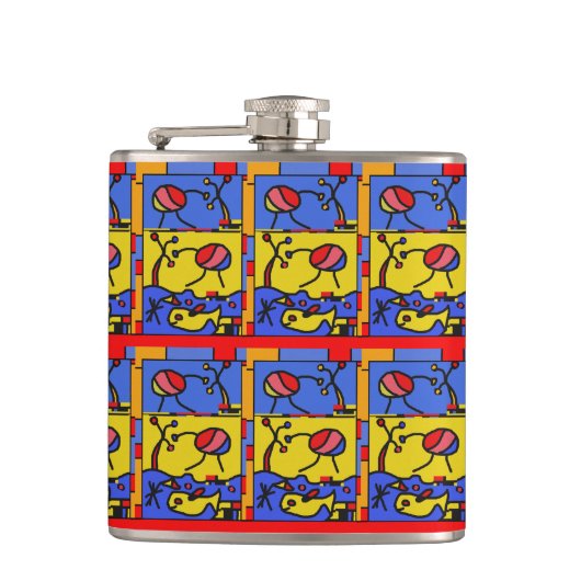 Flasques Image avec art moderne poisson (Devant)