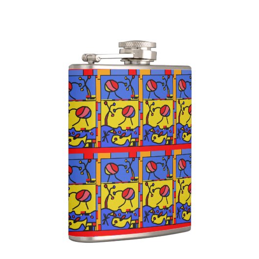 Flasques Image avec art moderne poisson (Droite)