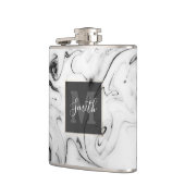 Flasques Image élégante en marbre blanc (Gauche)