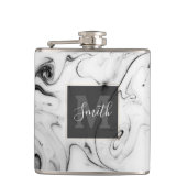 Flasques Image élégante en marbre blanc (Devant)