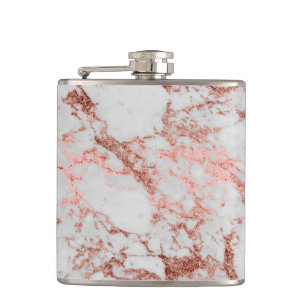 Flasques Image rose de texture de marbre de parties