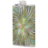 Flasques Imaginaire Floral Fleur Art Fractal Moderne Avec O (Gauche)